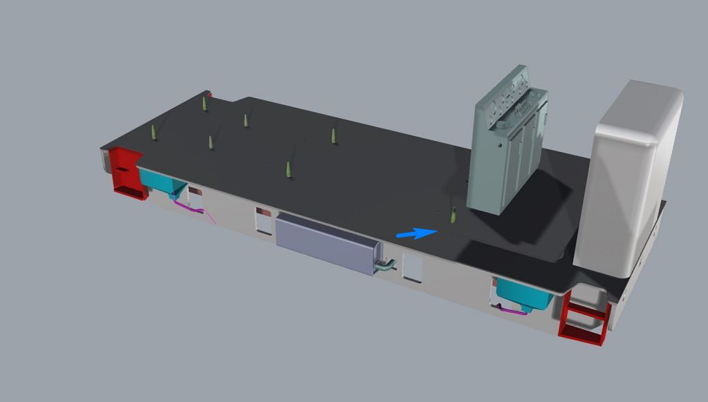 V45 Fahrwerk Grundplatte und Führerhausboden